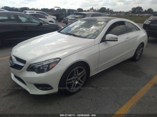 WDDKJ5KB9EF263342 - 2014 MERCEDES-BENZ E 350 White photo 2