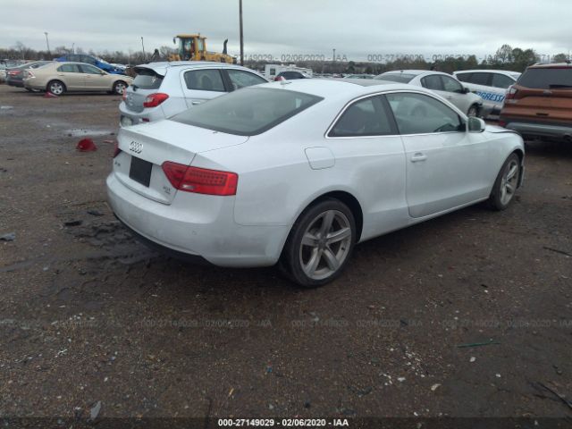 WAULFAFR8EA046309 - 2014 AUDI A5 PREMIUM PLUS White photo 4