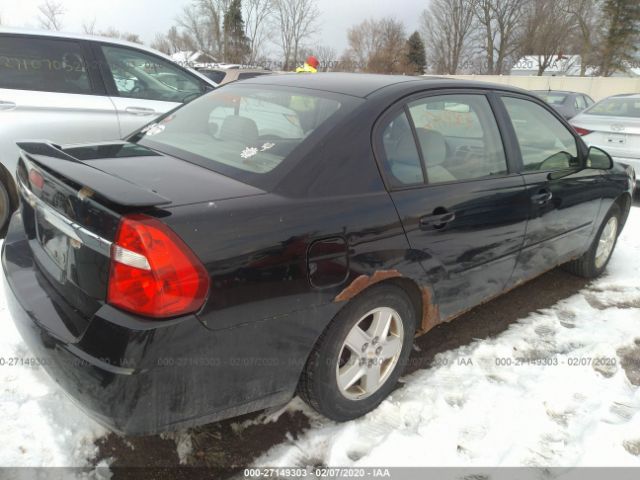 1G1ZS52F85F279792 - 2005 CHEVROLET MALIBU  Black photo 4