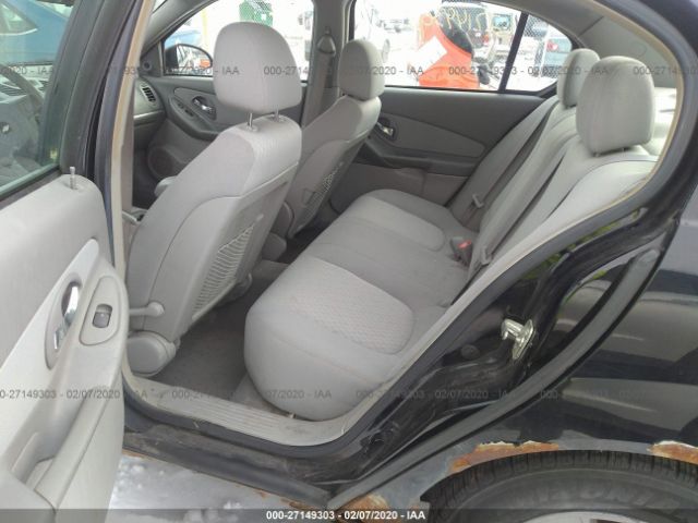 1G1ZS52F85F279792 - 2005 CHEVROLET MALIBU  Black photo 8