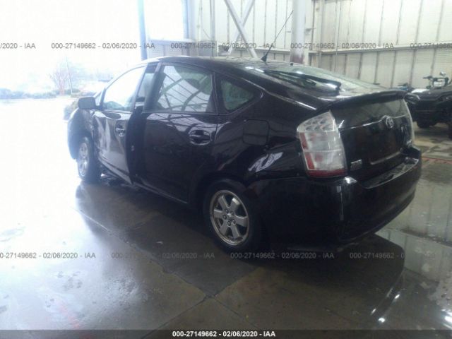 JTDKB20U197878008 - 2009 TOYOTA PRIUS  Black photo 3