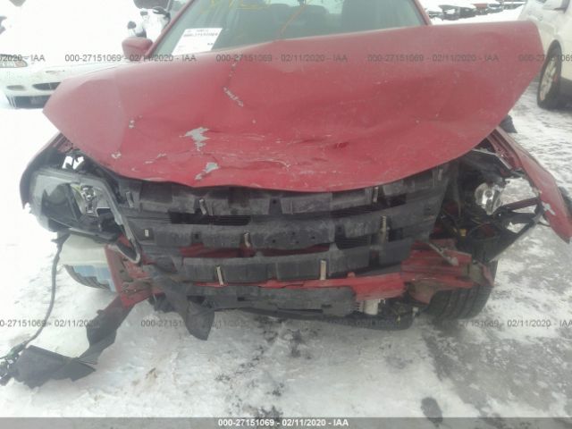 3FAHP0CG6CR288933 - 2012 FORD FUSION SEL Red photo 6