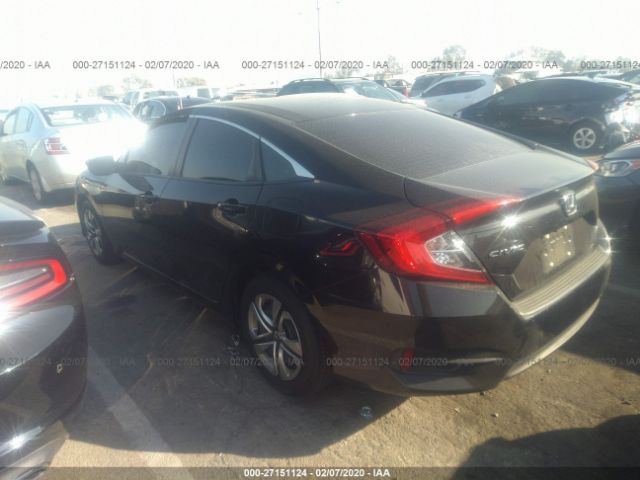 2HGFC2F50HH510566 - 2017 HONDA CIVIC LX Black photo 3