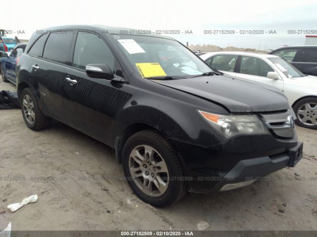 2HNYD28679H522588 - 2009 ACURA MDX TECHNOLOGY Black photo 1