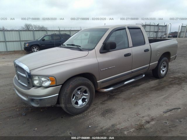 3D7HA18N62G185360 - 2002 DODGE RAM 1500  Beige photo 2