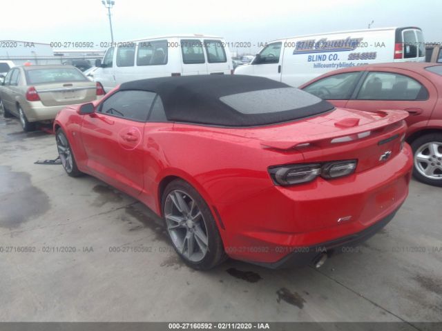 1G1FB3DS9K0154235 - 2019 CHEVROLET CAMARO LS/LT Red photo 3