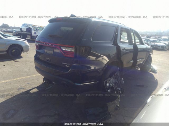 1C4RDJDG5EC475335 - 2014 DODGE DURANGO LIMITED Black photo 4