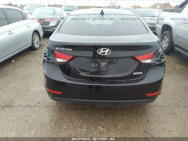 KMHDH4AE6EU073218 - 2014 HYUNDAI ELANTRA SE/SPORT/LIMITED Black photo 6