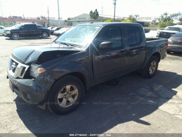 1N6AD0ER1CC463720 - 2012 NISSAN FRONTIER S/SV/SL/PRO-4X Gray photo 2