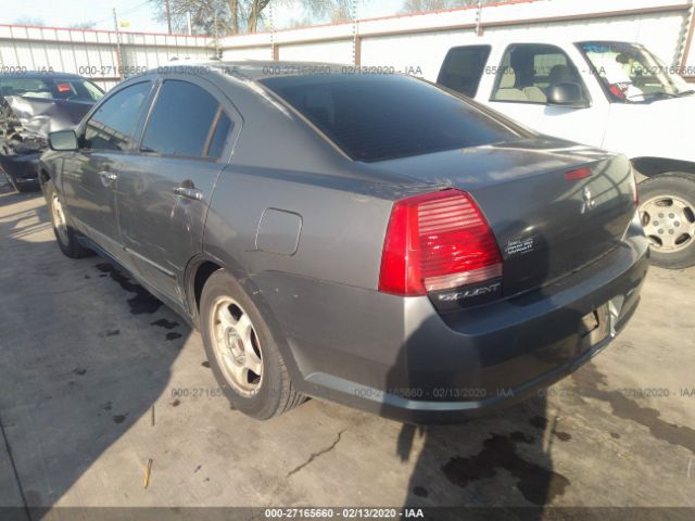 4A3AB36F86E034093 - 2006 MITSUBISHI GALANT ES MEDIUM/LS MEDIUM Gray photo 3