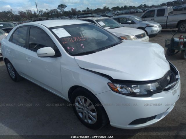 KNAFU4A29C5644168 - 2012 KIA FORTE EX White photo 1