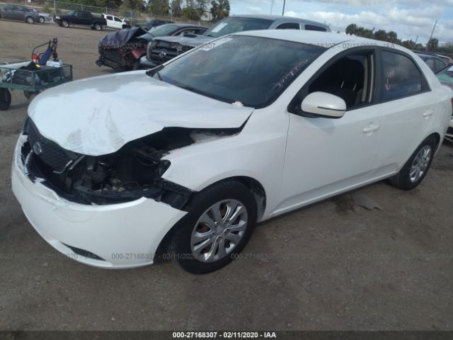 KNAFU4A29C5644168 - 2012 KIA FORTE EX White photo 2