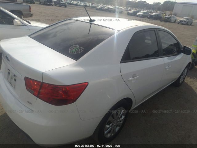 KNAFU4A29C5644168 - 2012 KIA FORTE EX White photo 4