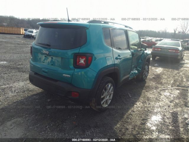 ZACNJBB14KPK82609 - 2019 JEEP RENEGADE LATITUDE Blue photo 4