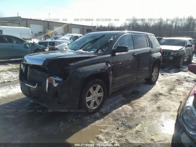 2GKFLVEK7E6151672 - 2014 GMC TERRAIN SLE Black photo 2