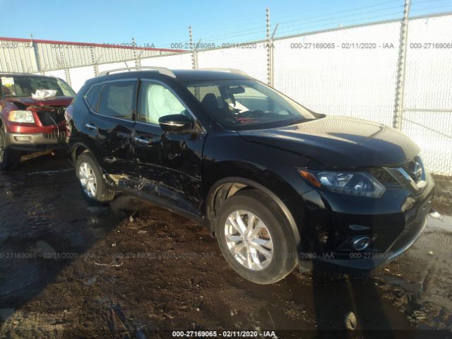 5N1AT2MV6EC869927 - 2014 NISSAN ROGUE S/SL/SV Black photo 1