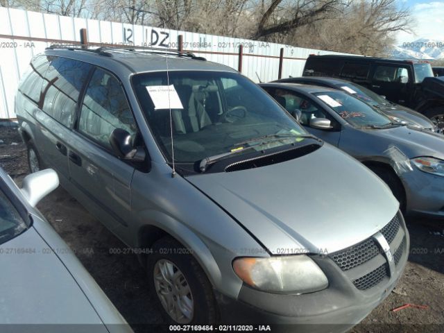 1D4GP24R04B602098 - 2004 DODGE GRAND CARAVAN SE Green photo 1