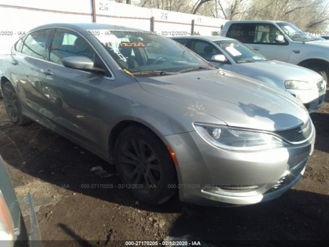 1C3CCCAB4FN617035 - 2015 CHRYSLER 200 LIMITED Silver photo 1