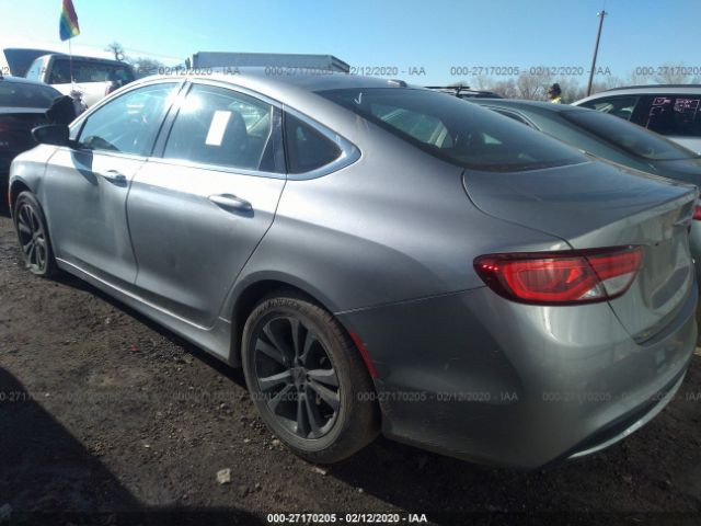 1C3CCCAB4FN617035 - 2015 CHRYSLER 200 LIMITED Silver photo 3