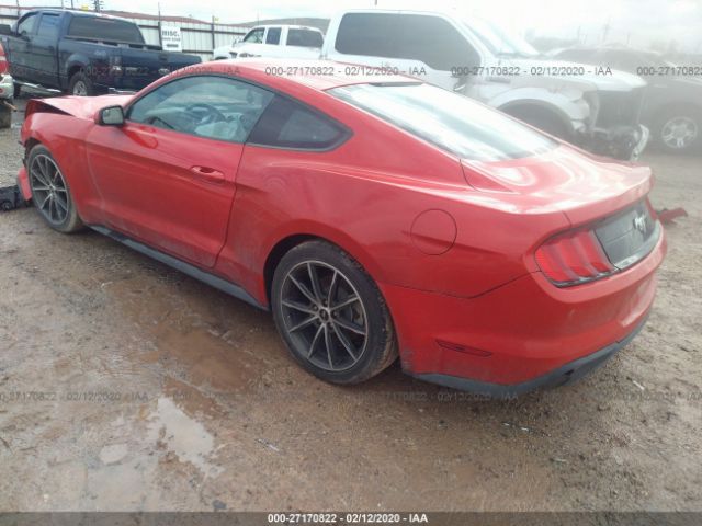 1FA6P8TH1J5180511 - 2018 FORD MUSTANG  Red photo 3