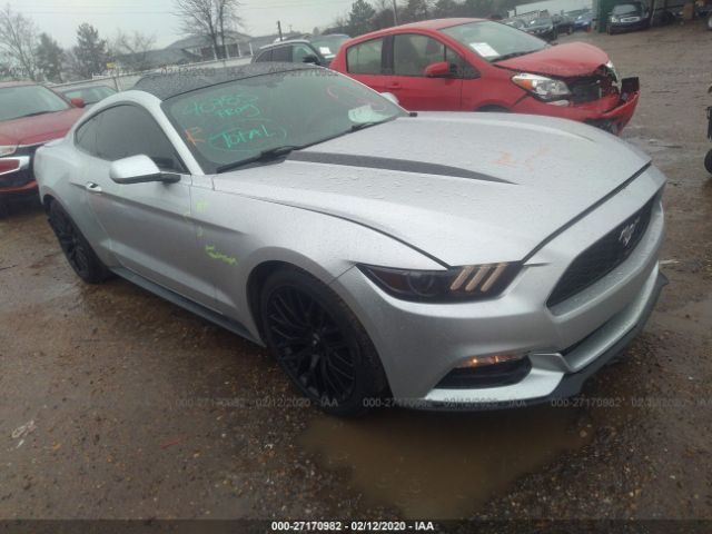 1FA6P8AM3F5374092 - 2015 FORD MUSTANG  Silver photo 1