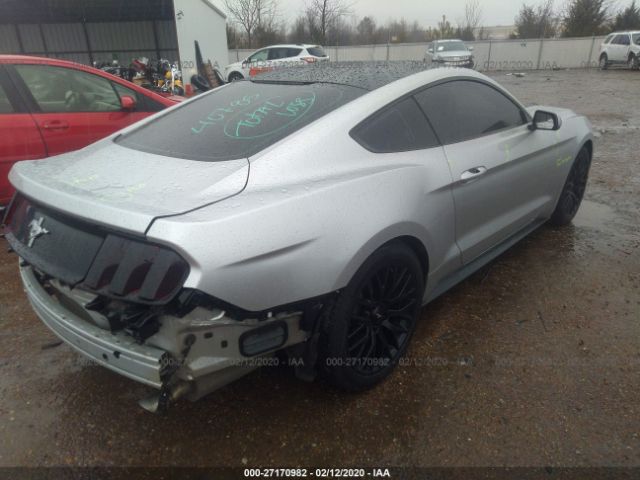 1FA6P8AM3F5374092 - 2015 FORD MUSTANG  Silver photo 4