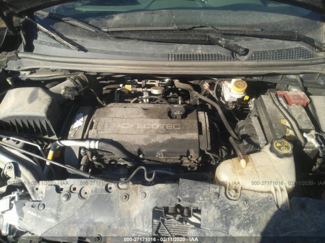 1G1JB5SH1H4114813 - 2017 CHEVROLET SONIC LS Gray photo 10