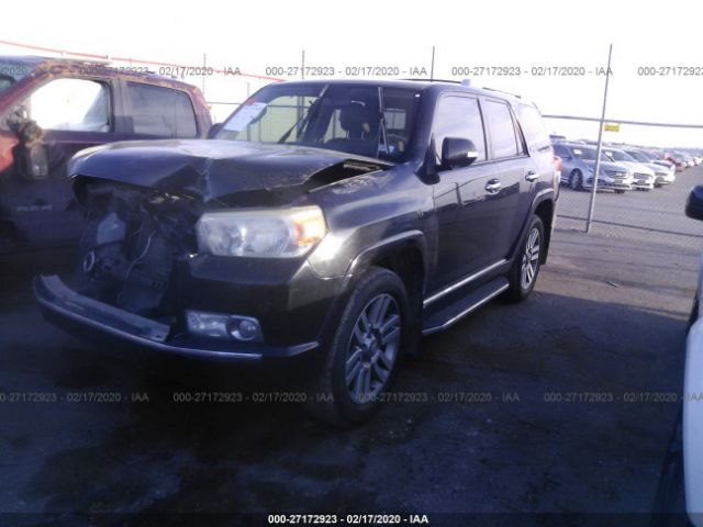 JTEBU5JR6D5121109 - 2013 TOYOTA 4RUNNER SR5/LIMITED/TRAIL Black photo 2