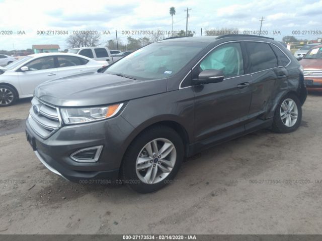 2FMPK3J92JBC51413 - 2018 FORD EDGE SEL Black photo 2