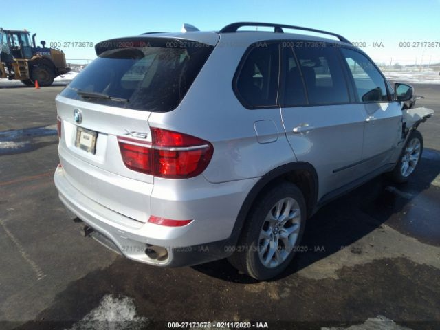 5UXZV4C55D0B02411 - 2013 BMW X5 XDRIVE35I Silver photo 4