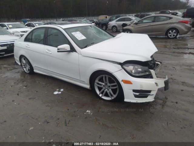 WDDGF4HB9DA827494 - 2013 MERCEDES-BENZ C 250 White photo 1