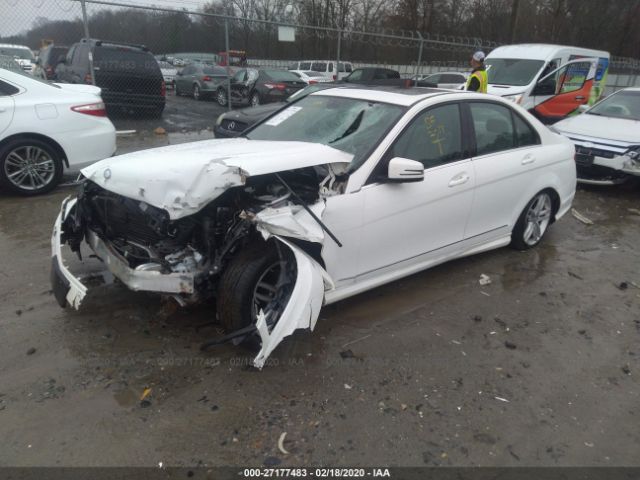 WDDGF4HB9DA827494 - 2013 MERCEDES-BENZ C 250 White photo 2