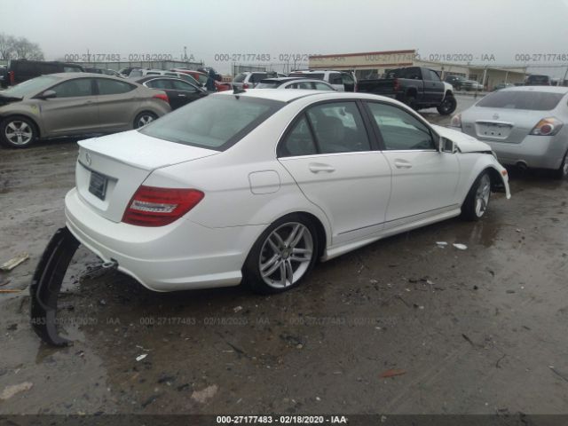 WDDGF4HB9DA827494 - 2013 MERCEDES-BENZ C 250 White photo 4