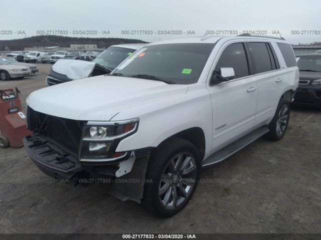 1GNSKCKC1FR556194 - 2015 CHEVROLET TAHOE K1500 LTZ White photo 2