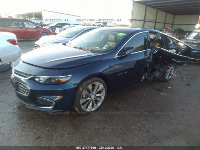 1G1ZH5SX0GF224280 - 2016 CHEVROLET MALIBU PREMIER Blue photo 2