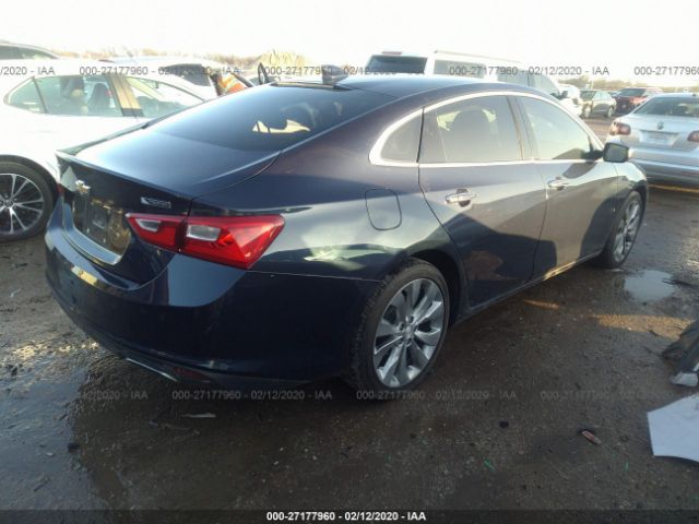 1G1ZH5SX0GF224280 - 2016 CHEVROLET MALIBU PREMIER Blue photo 4