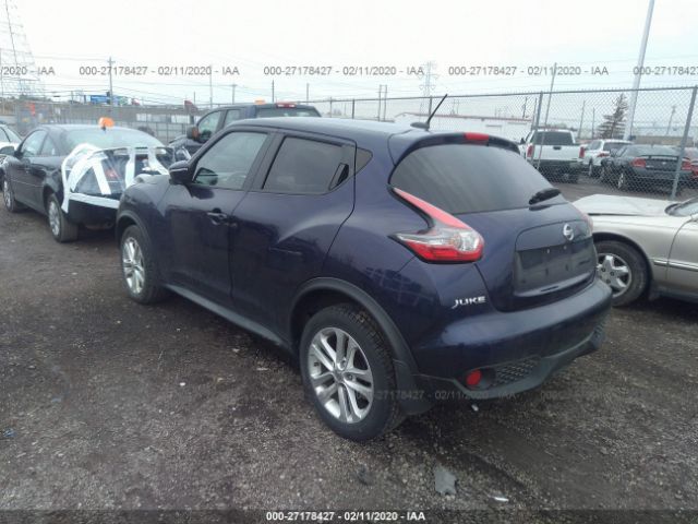 JN8AF5MV4FT555499 - 2015 NISSAN JUKE S/SV/SL/NISMO Dark Blue photo 3