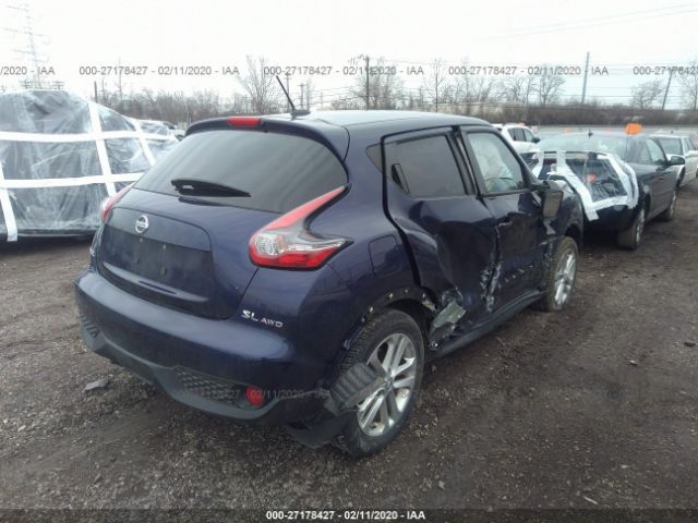 JN8AF5MV4FT555499 - 2015 NISSAN JUKE S/SV/SL/NISMO Dark Blue photo 4