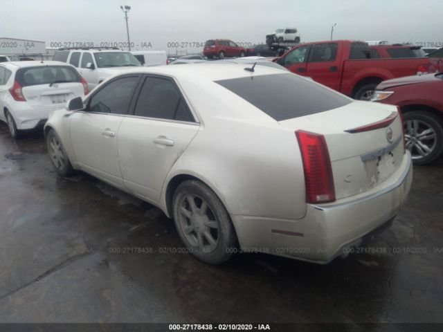 1G6DF577080154660 - 2008 CADILLAC CTS  White photo 3