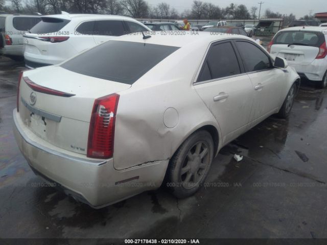 1G6DF577080154660 - 2008 CADILLAC CTS  White photo 4