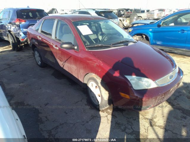 1FAFP34N67W186752 - 2007 FORD FOCUS ZX4/S/SE/SES Maroon photo 1