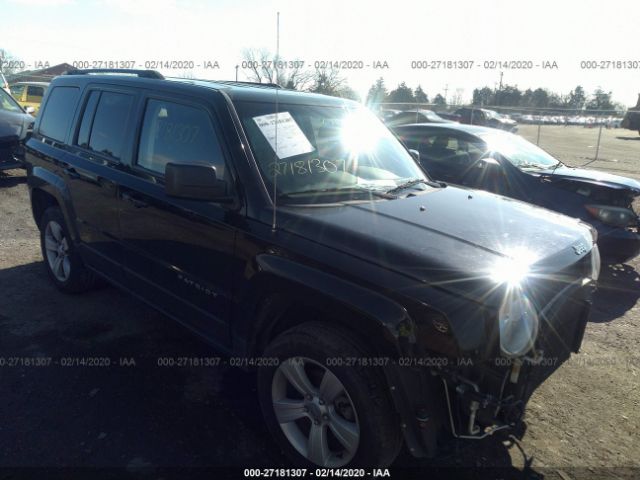 1C4NJRFB3ED862306 - 2014 JEEP PATRIOT LATITUDE Black photo 1