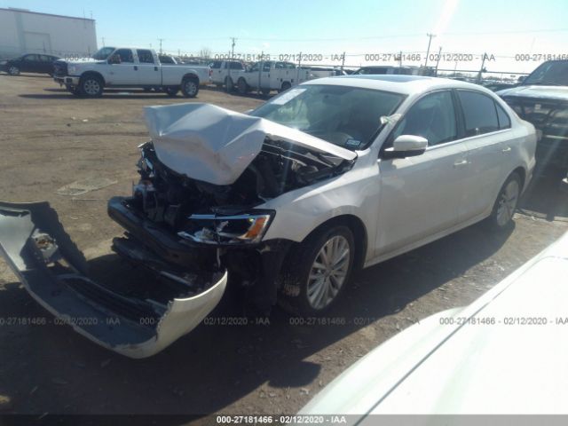 3VWLL7AJXEM362584 - 2014 VOLKSWAGEN JETTA TDI White photo 2