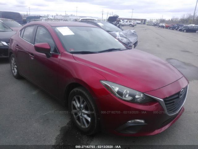 JM1BM1V75E1161907 - 2014 MAZDA 3 TOURING Red photo 1