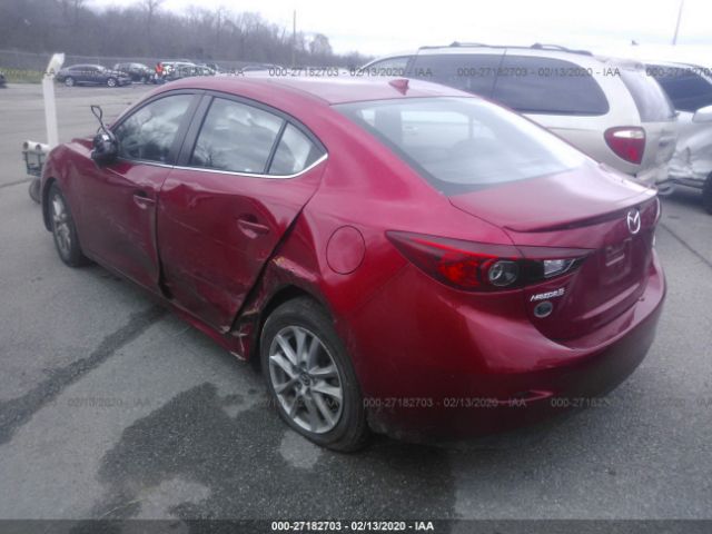 JM1BM1V75E1161907 - 2014 MAZDA 3 TOURING Red photo 3