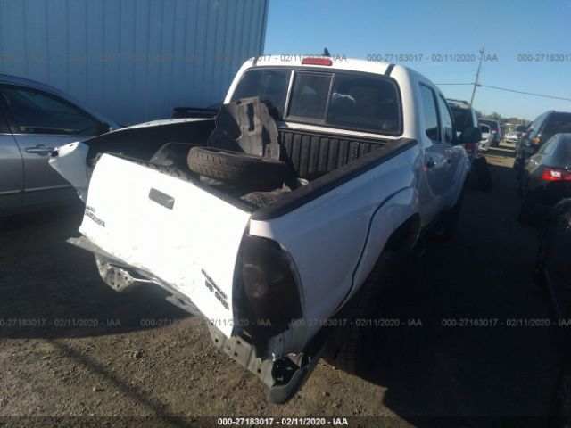 3TMJU4GN5EM173339 - 2014 TOYOTA TACOMA DOUBLE CAB PRERUNNER White photo 4