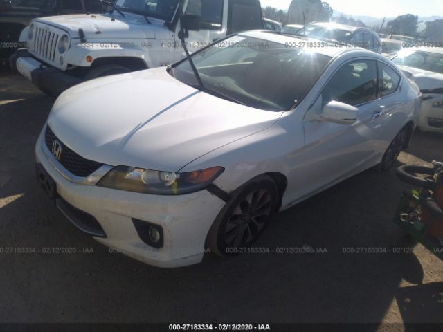 1HGCT1B81DA008221 - 2013 HONDA ACCORD EXL White photo 2