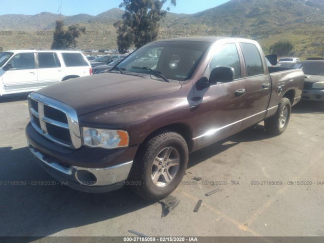 1D7HA18D15S246957 - 2005 DODGE RAM 1500 ST/SLT Burgundy photo 2