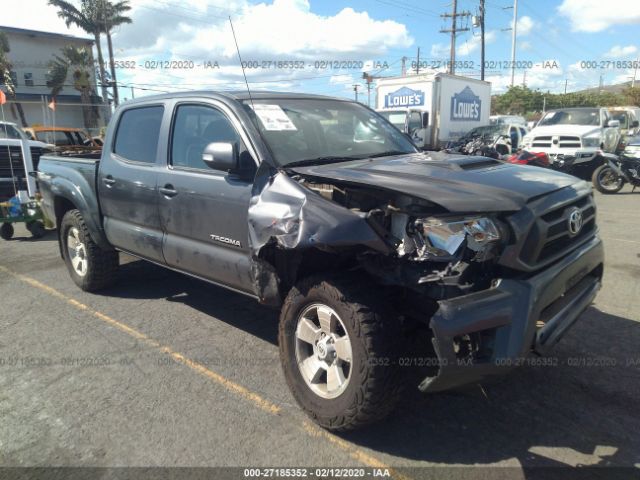 3TMJU4GN0EM173085 - 2014 TOYOTA TACOMA DOUBLE CAB PRERUNNER Gray photo 1