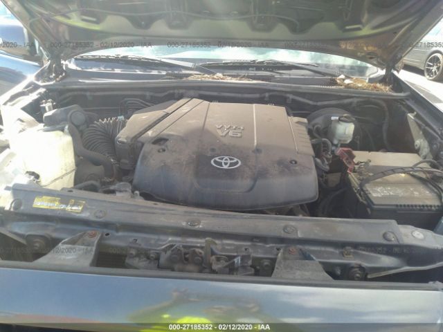 3TMJU4GN0EM173085 - 2014 TOYOTA TACOMA DOUBLE CAB PRERUNNER Gray photo 10